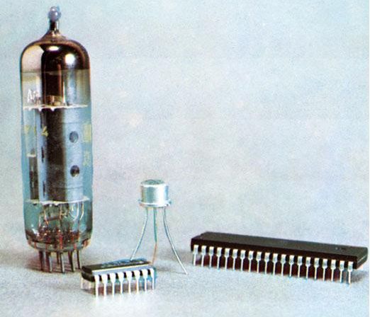 la valvula, el transistor y el chip